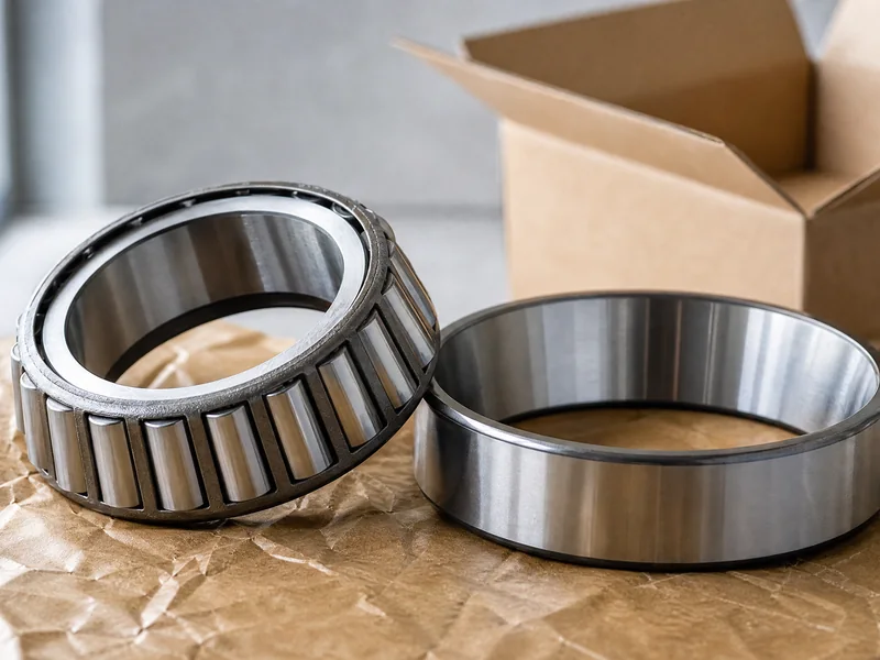 A tapered roller bearing cone separated from its cup